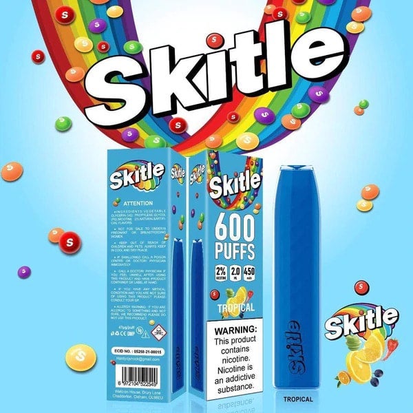 elf bar vape uk 5000 Puffs Skitle Disposable Vape - Fruit